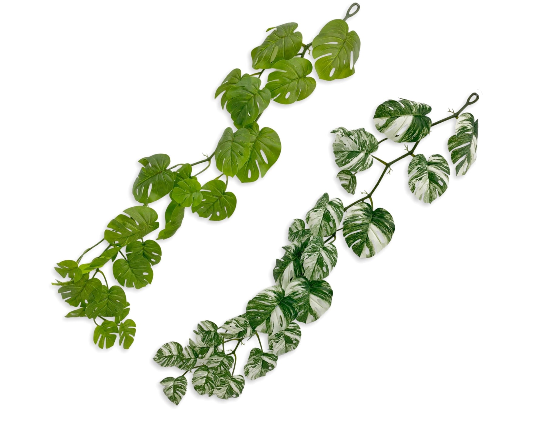 Premium Bulk 12 Artificial Green Monstera Garland 120cm Party Decor