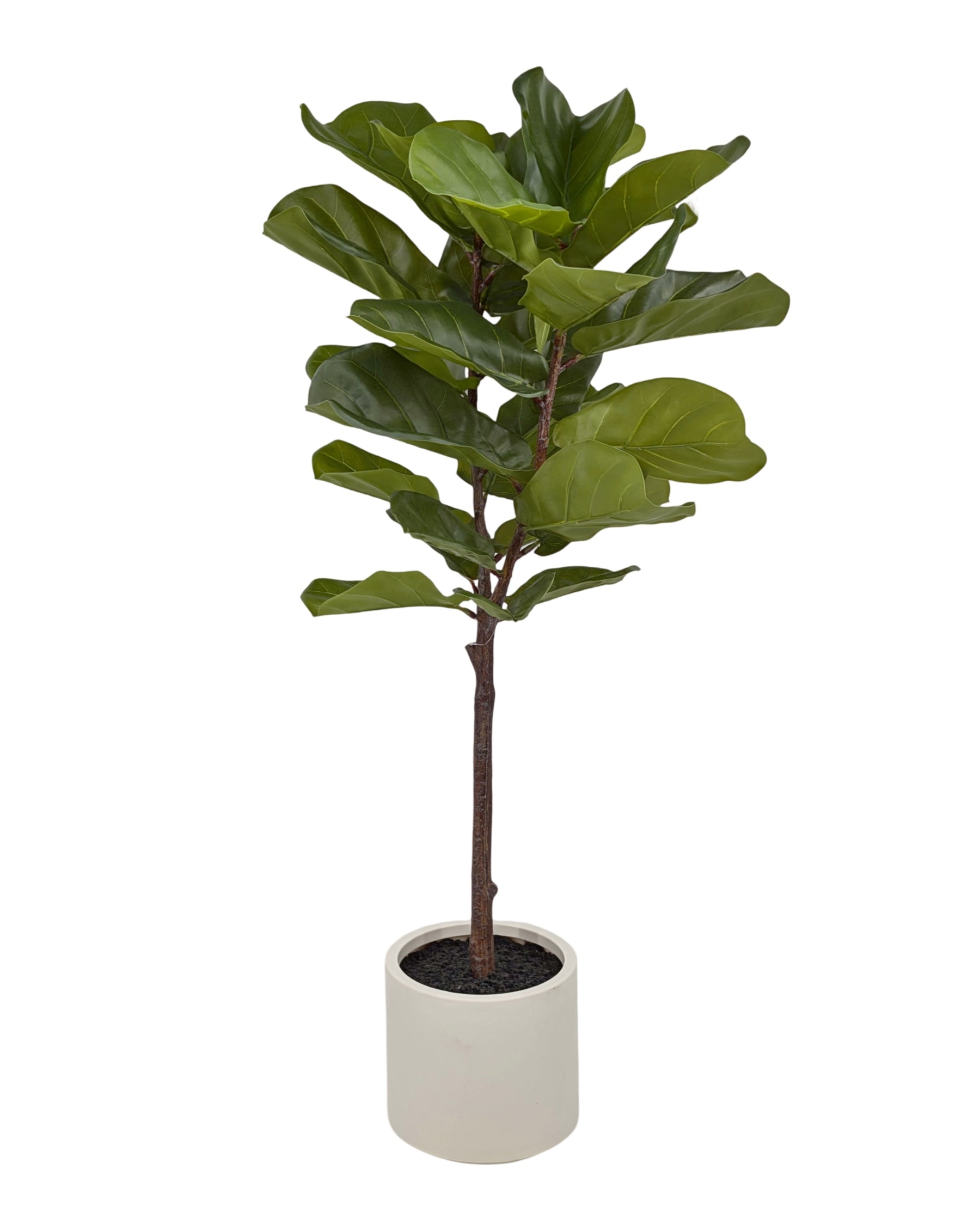 Large Artificial Fiddleleaf Tree in Pot 130cm - Realistic Foliage, Green - SuperSaverAU - view 1
