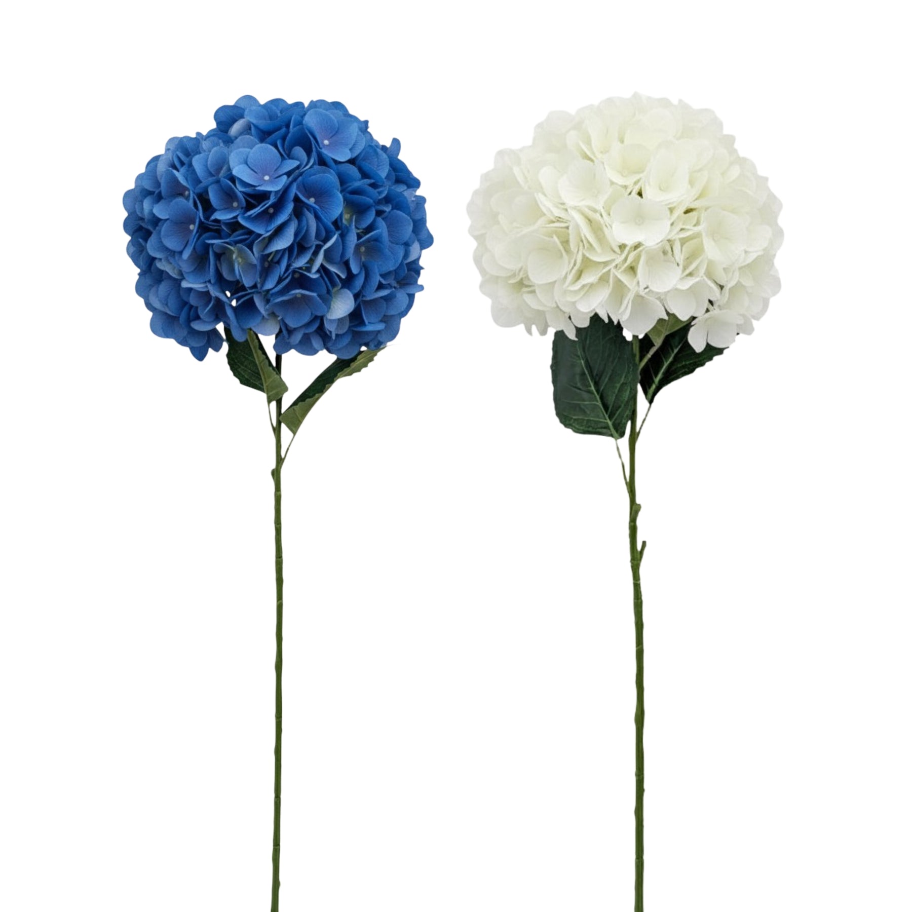 Premium 12 Pack Artificial Hydrangea 25cm Head 90cm Assorted Colours