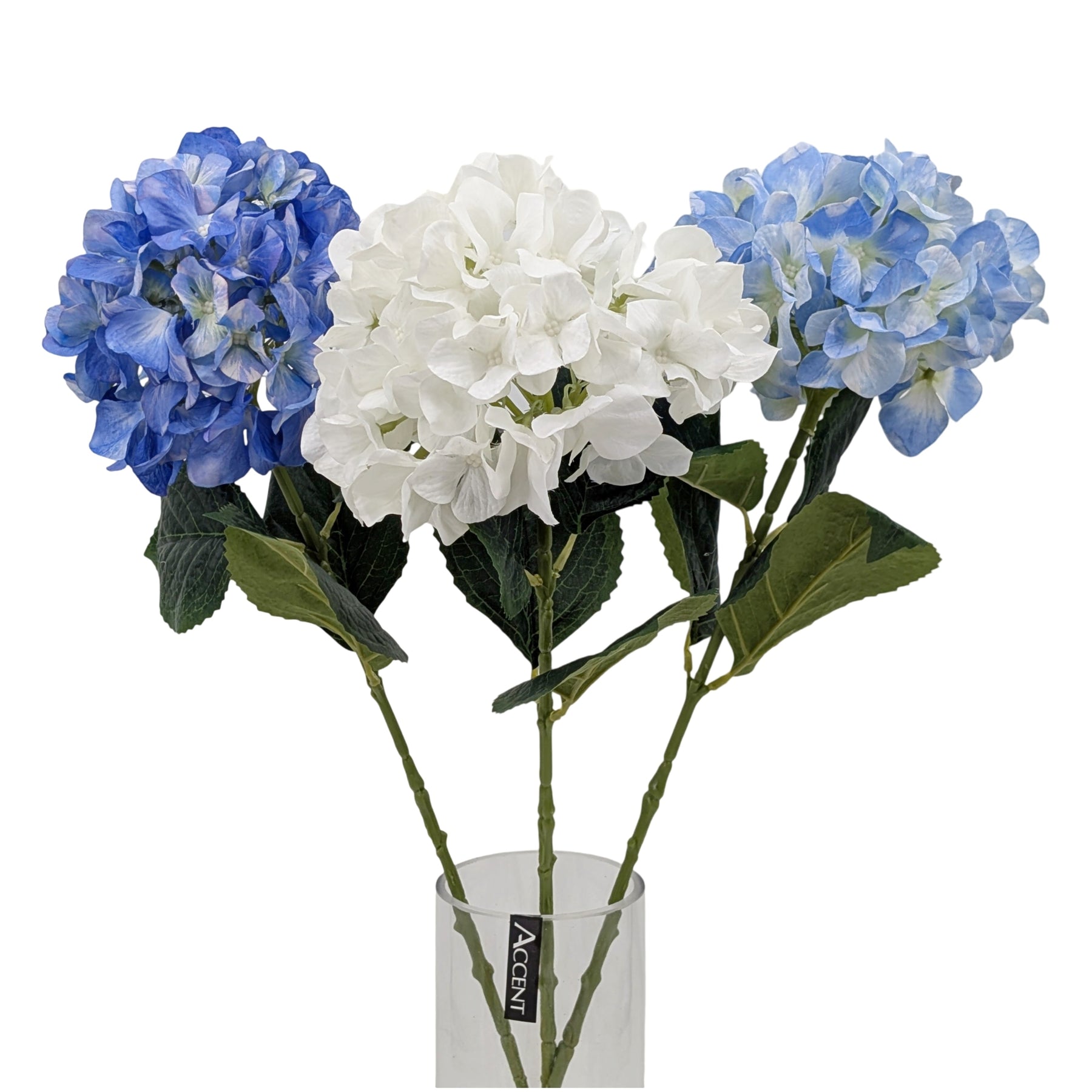 Premium 24 Pack Artificial Hydrangea Stems 67cm Assorted Colours