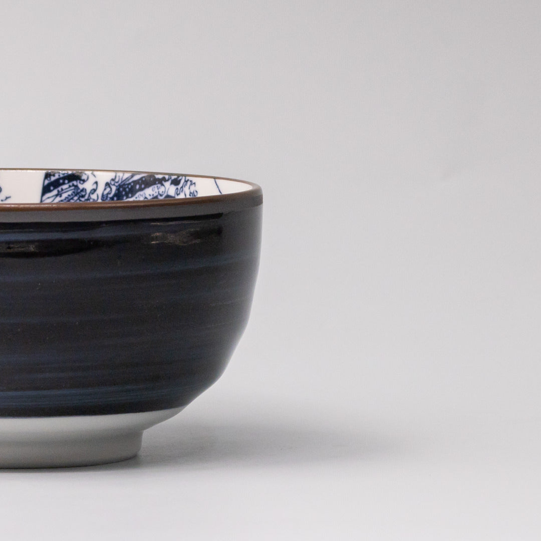 Premium U Shaped Bowl – Hokusai Fuji Design 12.5cm, 400ml