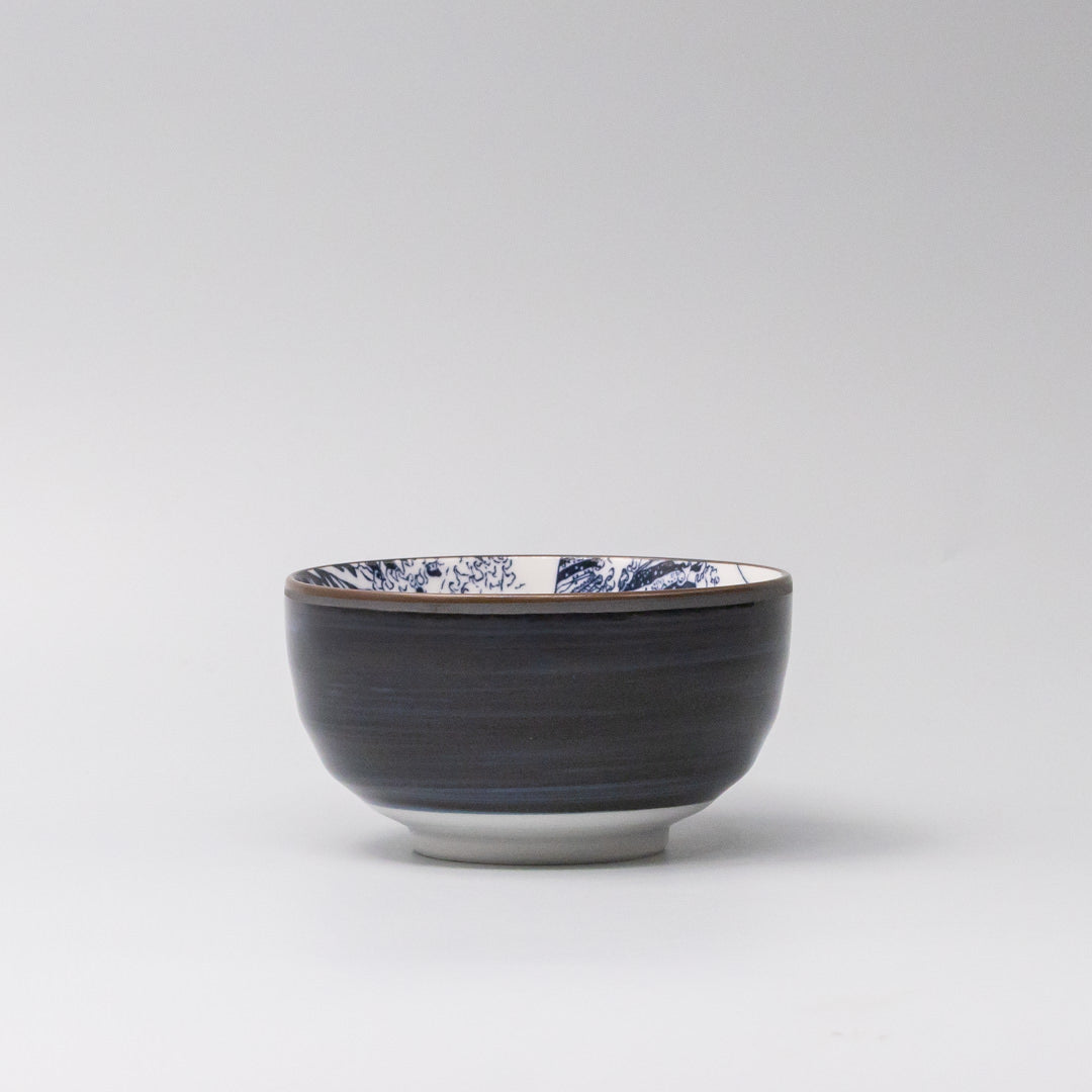 Premium U Shaped Bowl – Hokusai Fuji Design 12.5cm, 400ml