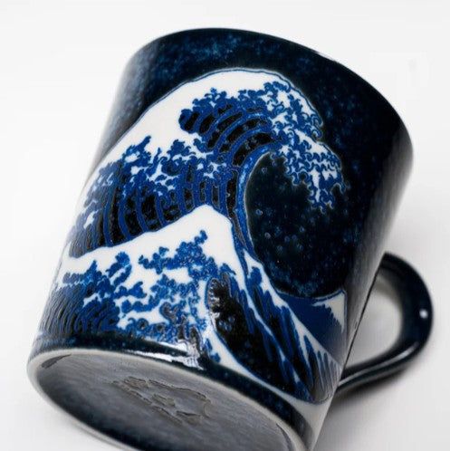 Mug with Handle 300ml Great Wave Design - SuperSaverAU - view 2
