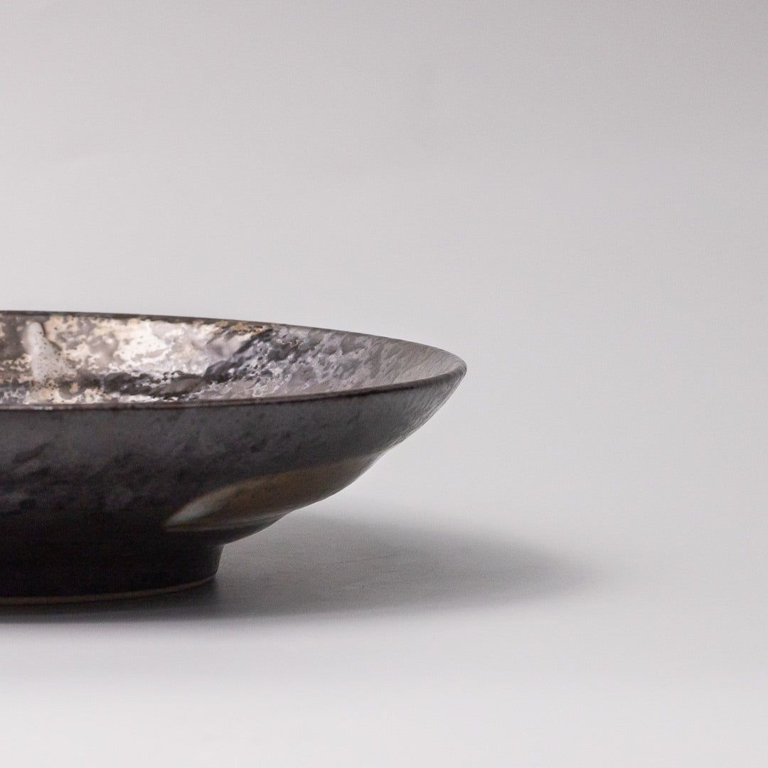 Pasta Bowl Flat 23cm Bronze Brushstroke Glaze - SuperSaverAU - view 2
