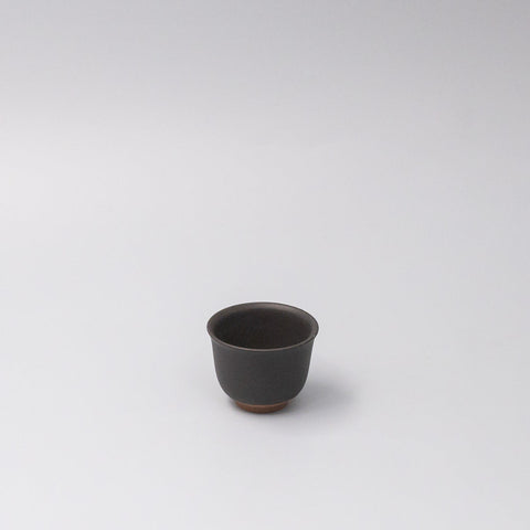 Premium Sake and Tea Cup – Black Matte Flared Glaze 35ml
