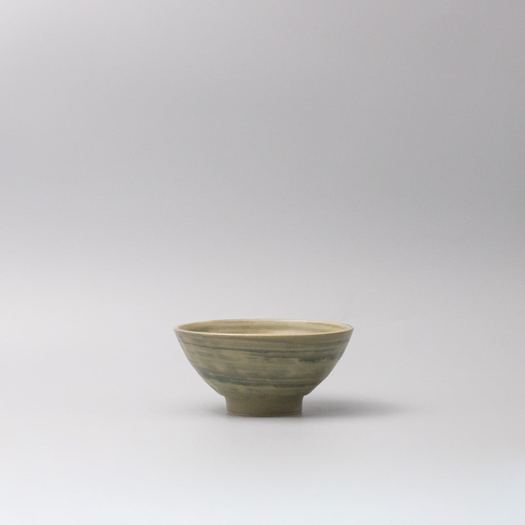 Premium Bowl – Green Washed Fern Glaze 15.5cm, 400ml