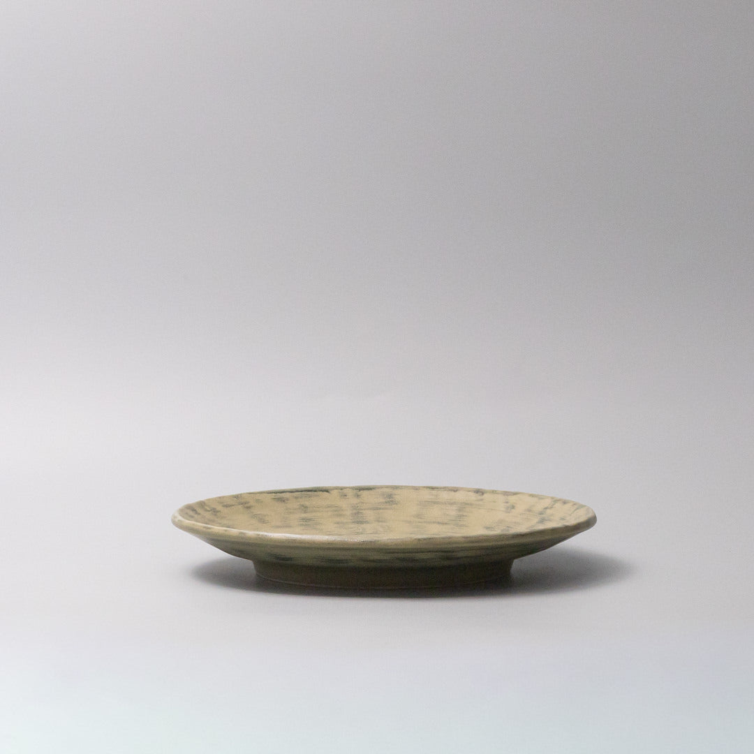Premium Thick Edge Plate – Washed Fern Green 25cm