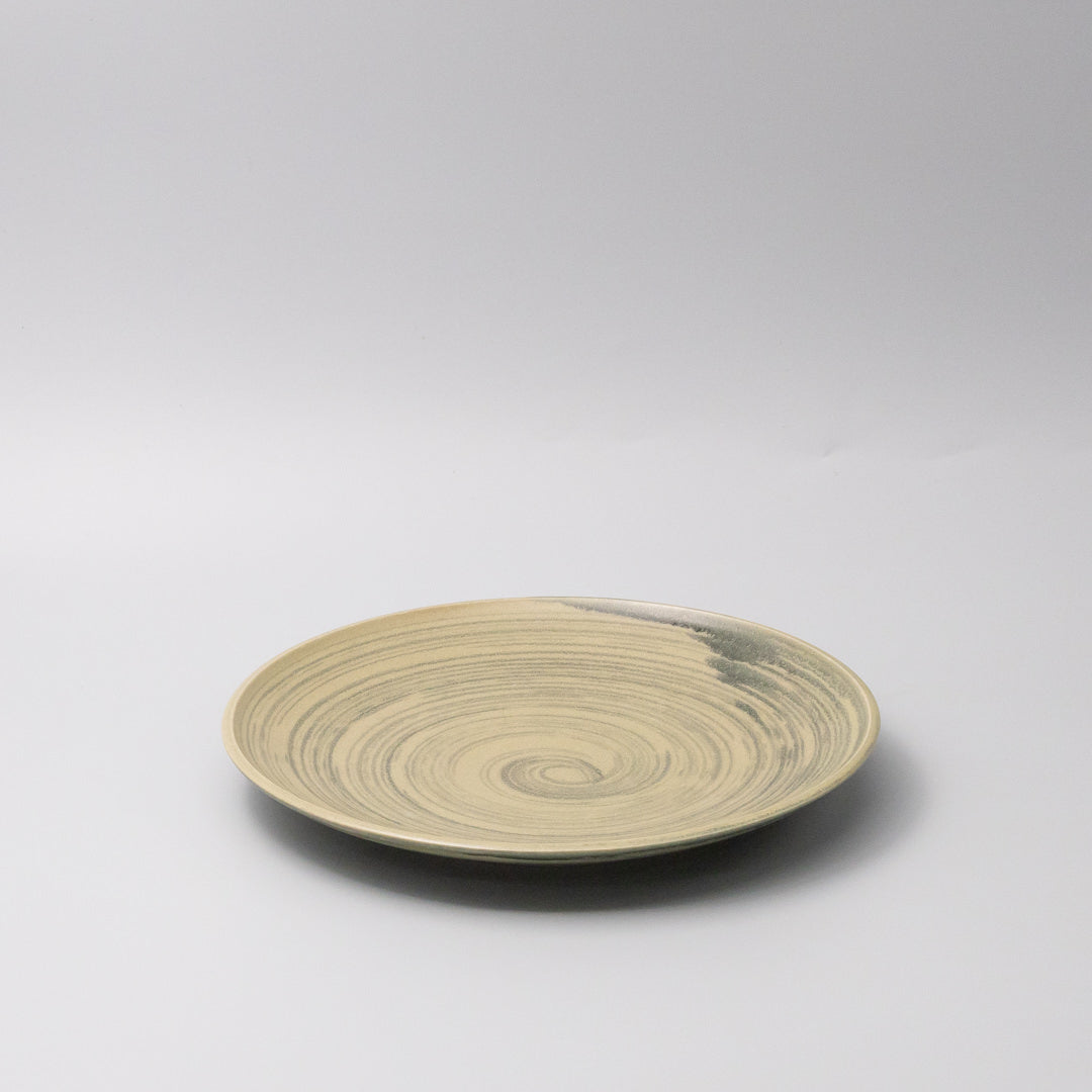 Premium 26cm Washed Fern Glaze Ceramic Dinner Plate Dishwasher Microwave Safe