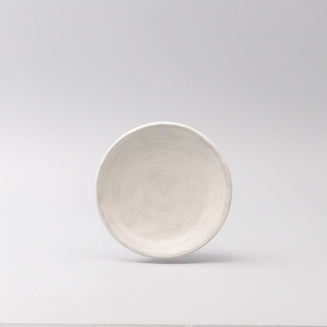 Premium Washed White Ceramic Saucer 14cm 80ml Dishwasher Microwave Safe