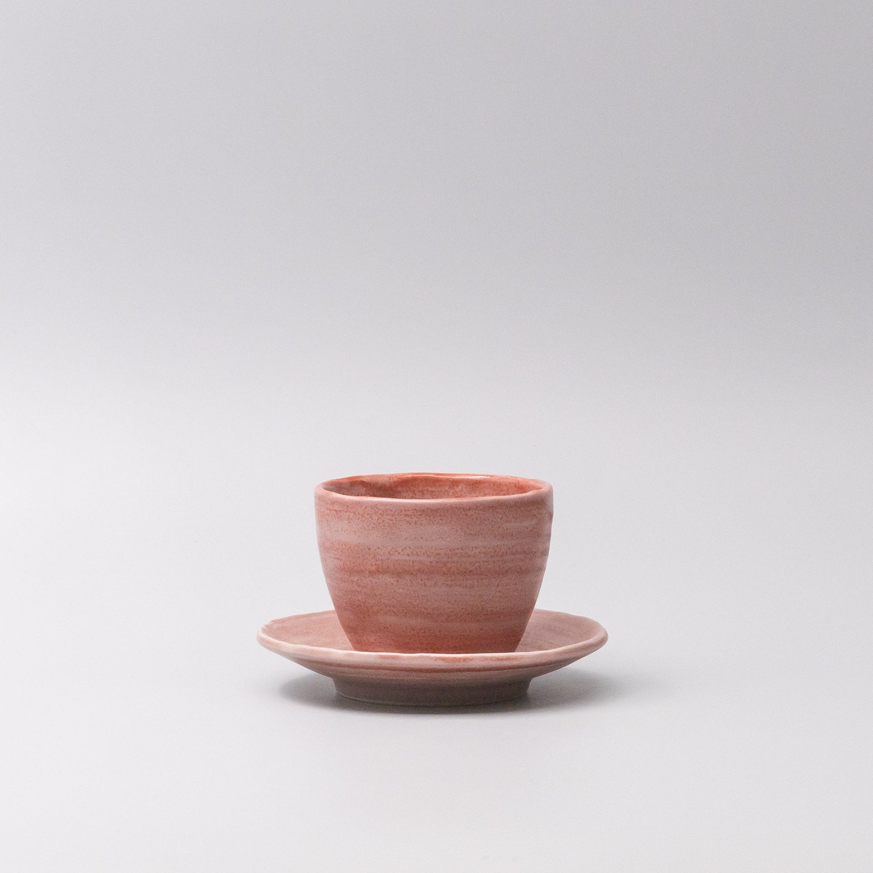 Premium 14cm Washed Goji Berry Ceramic Saucer 80ml Dishwasher Microwave Safe