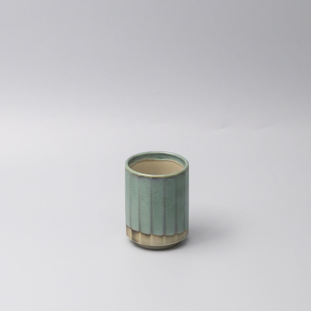 Premium 280ml Vintage Mint Glaze Omomi Ceramic Mug Japanese Tea Cup
