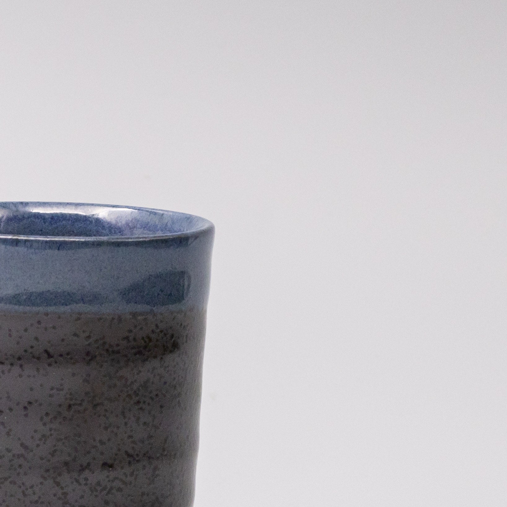 Premium 170ml Blue Black Glaze Ceramic Mug Dishwasher Microwave Safe