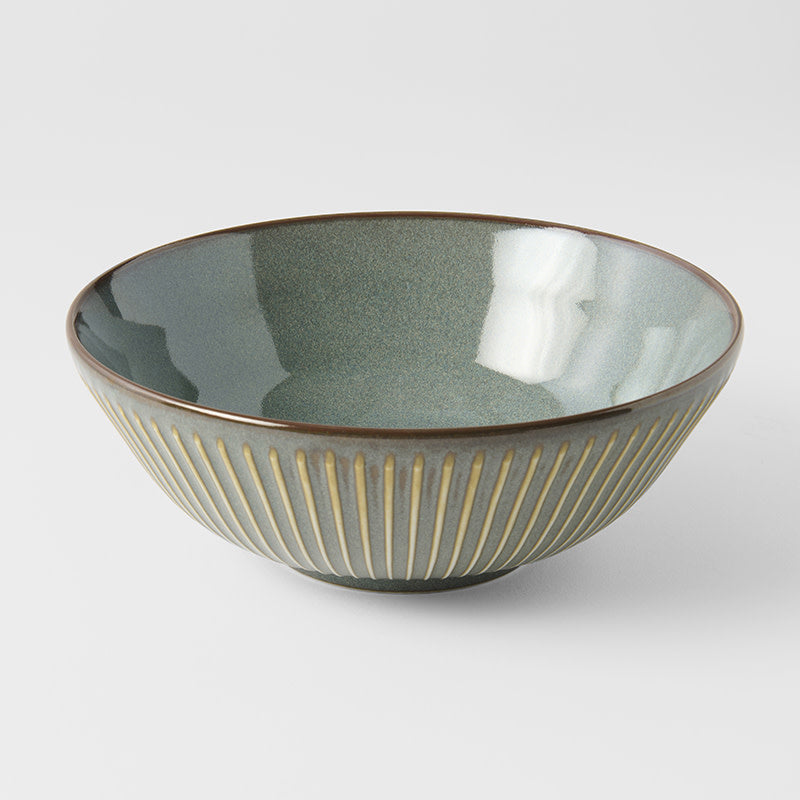 Premium 21cm Green Sendan Glaze Ceramic Bowl 950ml Dishwasher Microwave Safe