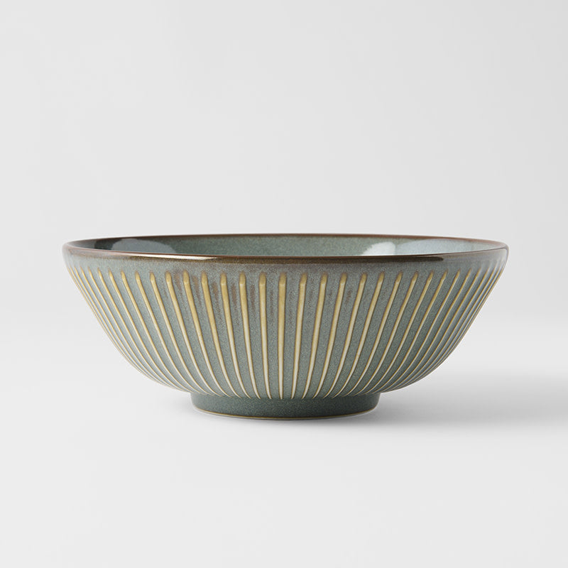 Premium 21cm Green Sendan Glaze Ceramic Bowl 950ml Dishwasher Microwave Safe