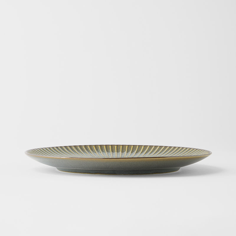Premium 23.5cm Green Sendan Glaze Ceramic Dinner Plate Dishwasher Microwave Safe