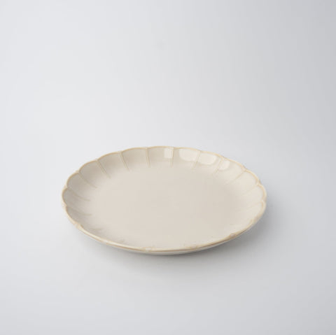 Premium 21cm Ivory Rinka Glaze Ceramic Side Plate Dishwasher Microwave Safe