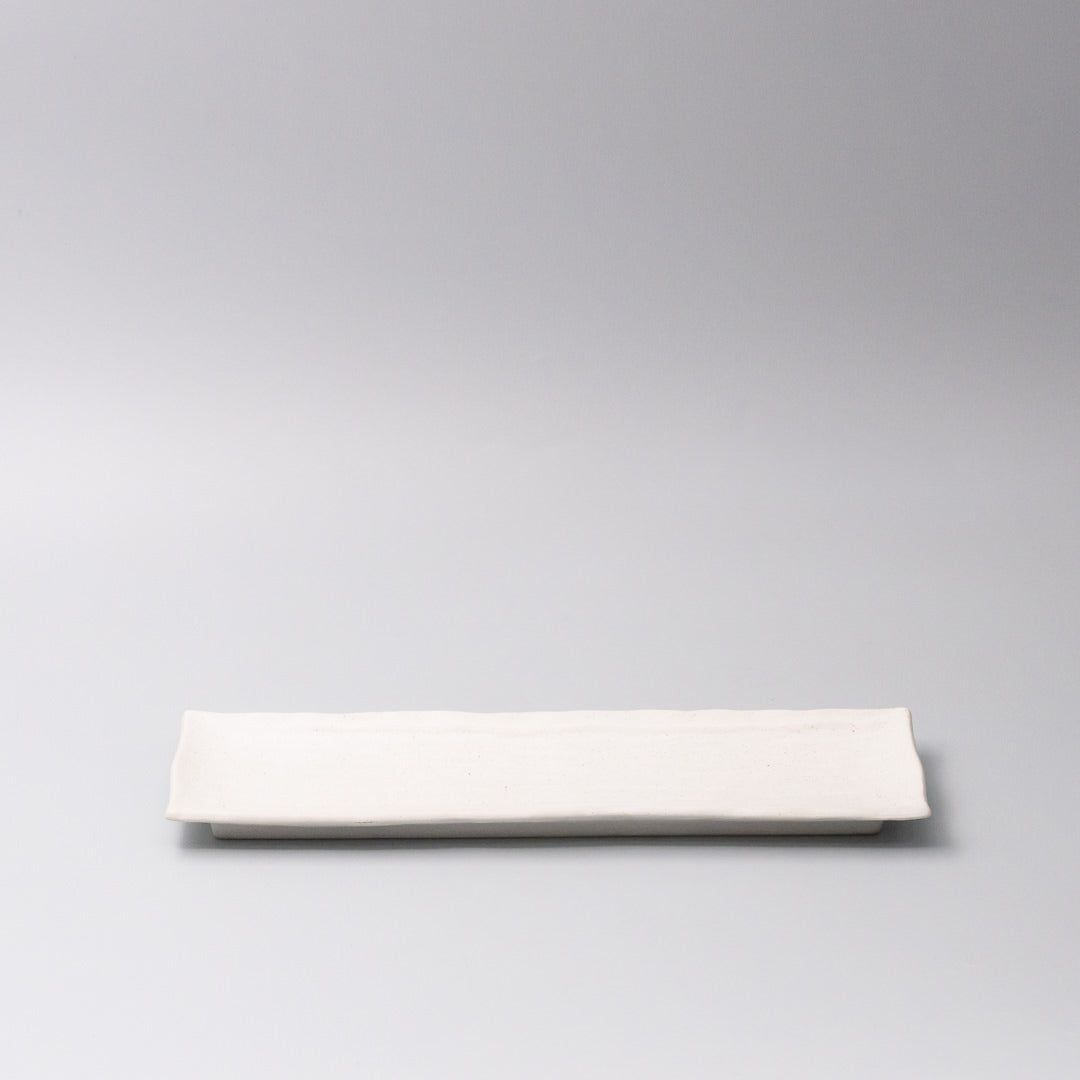 Plate Rectangular Sashimi 32cm Matte White Glaze - SuperSaverAU - view 4