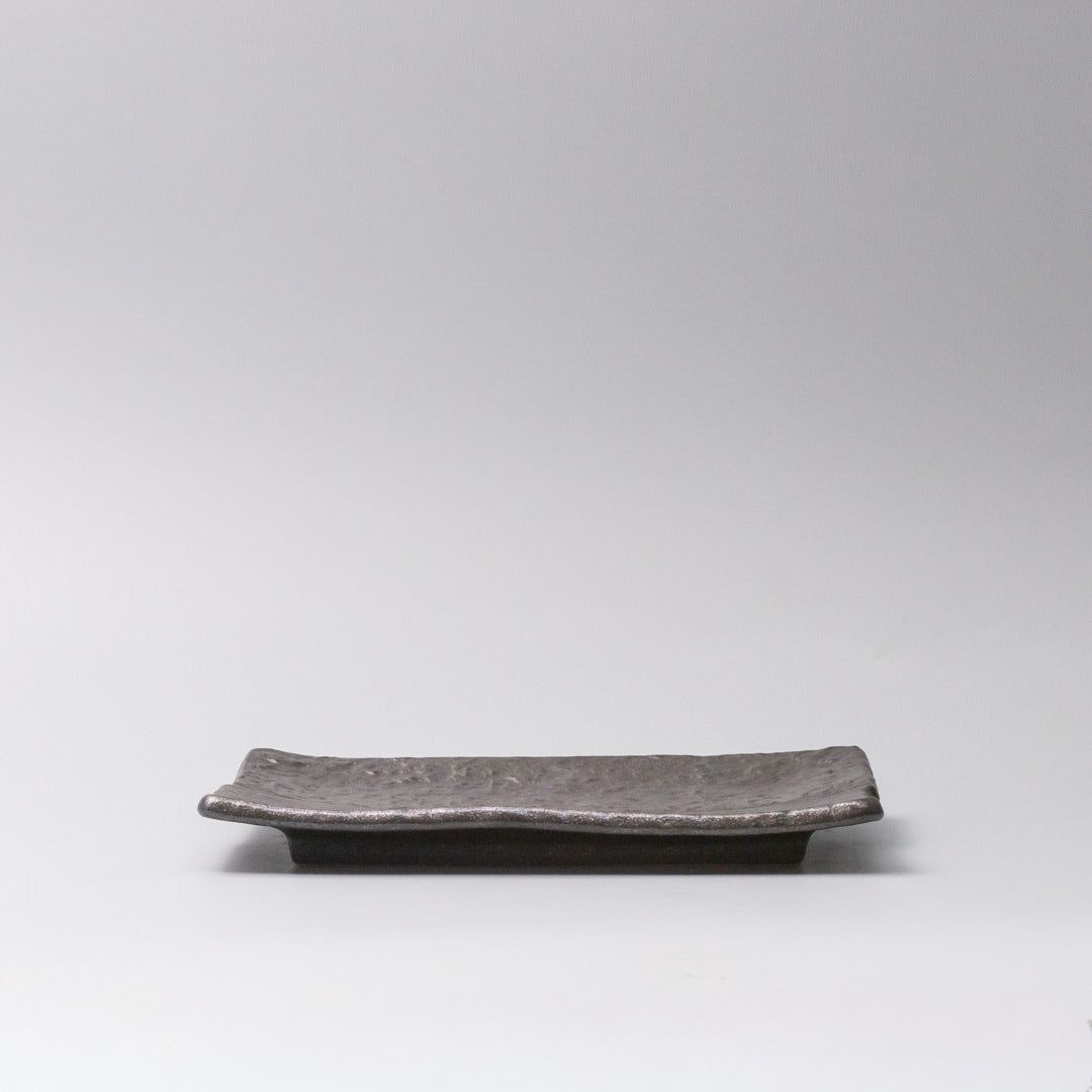 Plate Sushi Rectangular 21cm Matte Black Glaze - SuperSaverAU - view 3