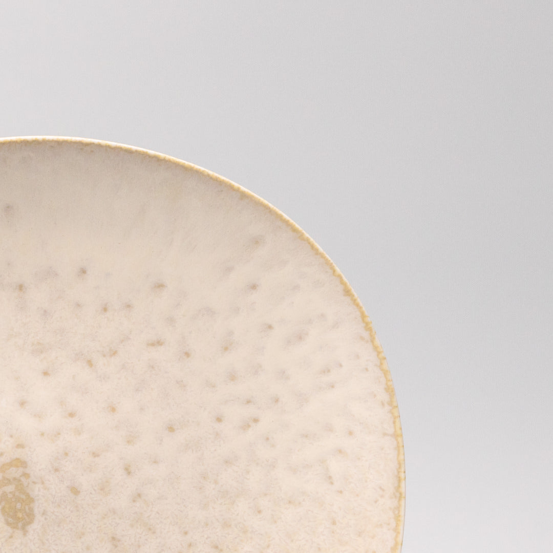 Premium 25cm White Fade Glaze Ceramic Dinner Plate Japanese Tableware