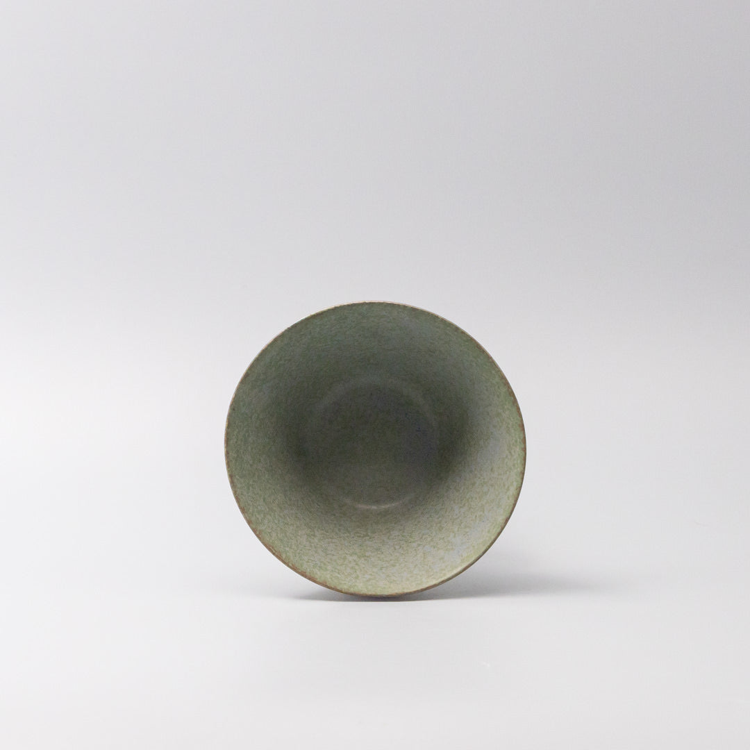 Premium Fluted Bowl – Green Fade Glaze 13cm