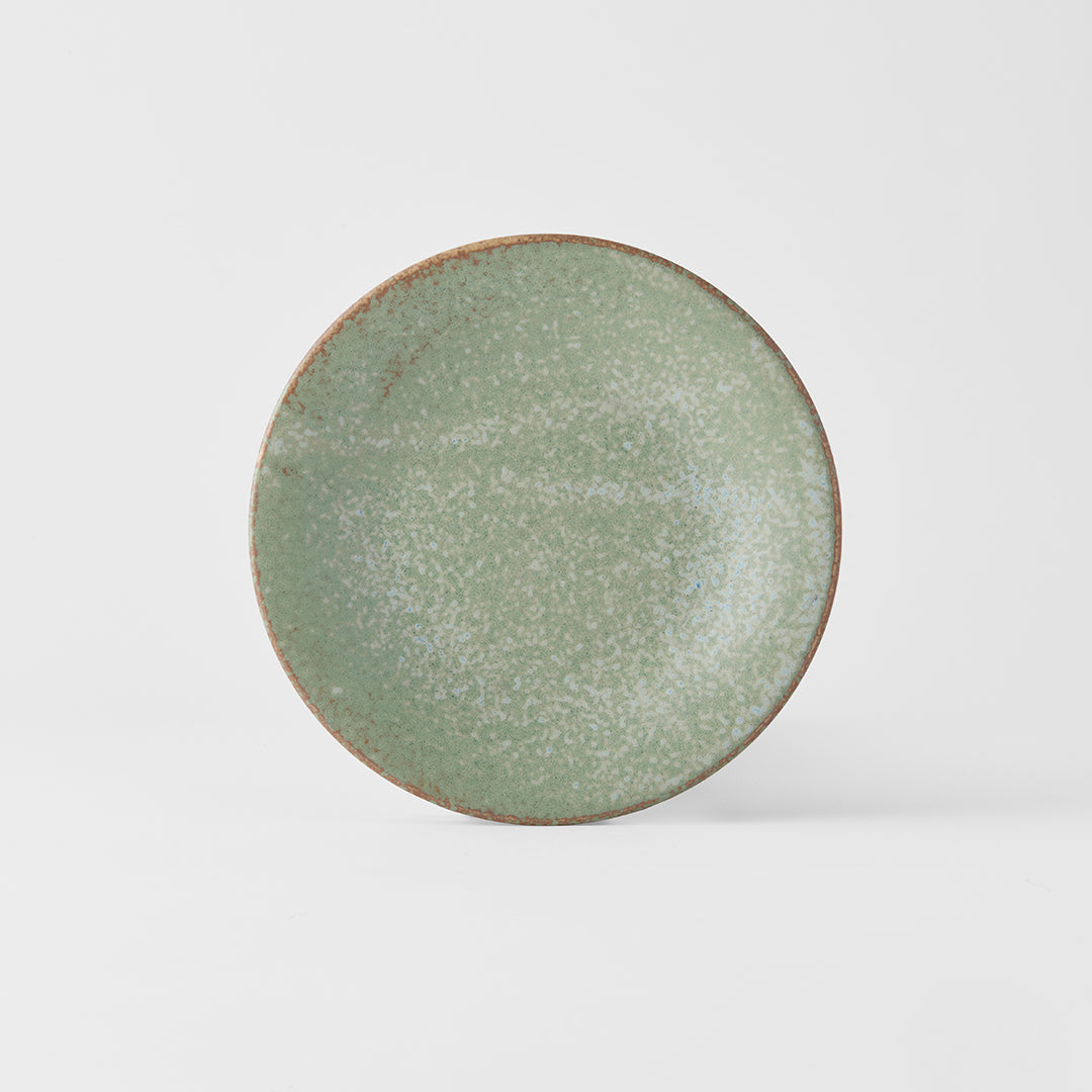 Premium Tapas Plate – Green Fade Glaze 17cm Small Plate