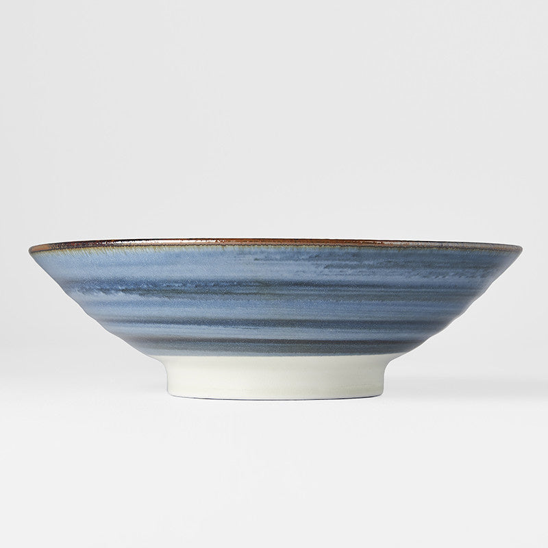Premium Ramen Bowl – Blue Traditional Wave Design 24.5cm, 900ml
