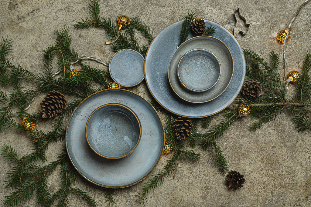 Premium Ceramic Bowl – Steel Grey Glaze 10.5cm, 300ml