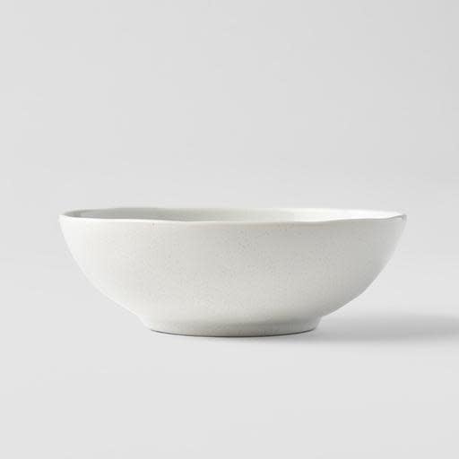 Premium Oval Bowl – White Parchment Glaze 14cm, 200ml