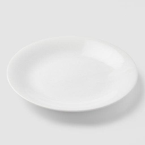 Premium 21cm Parchment White Glaze Ceramic Side Plate Dishwasher Microwave Safe