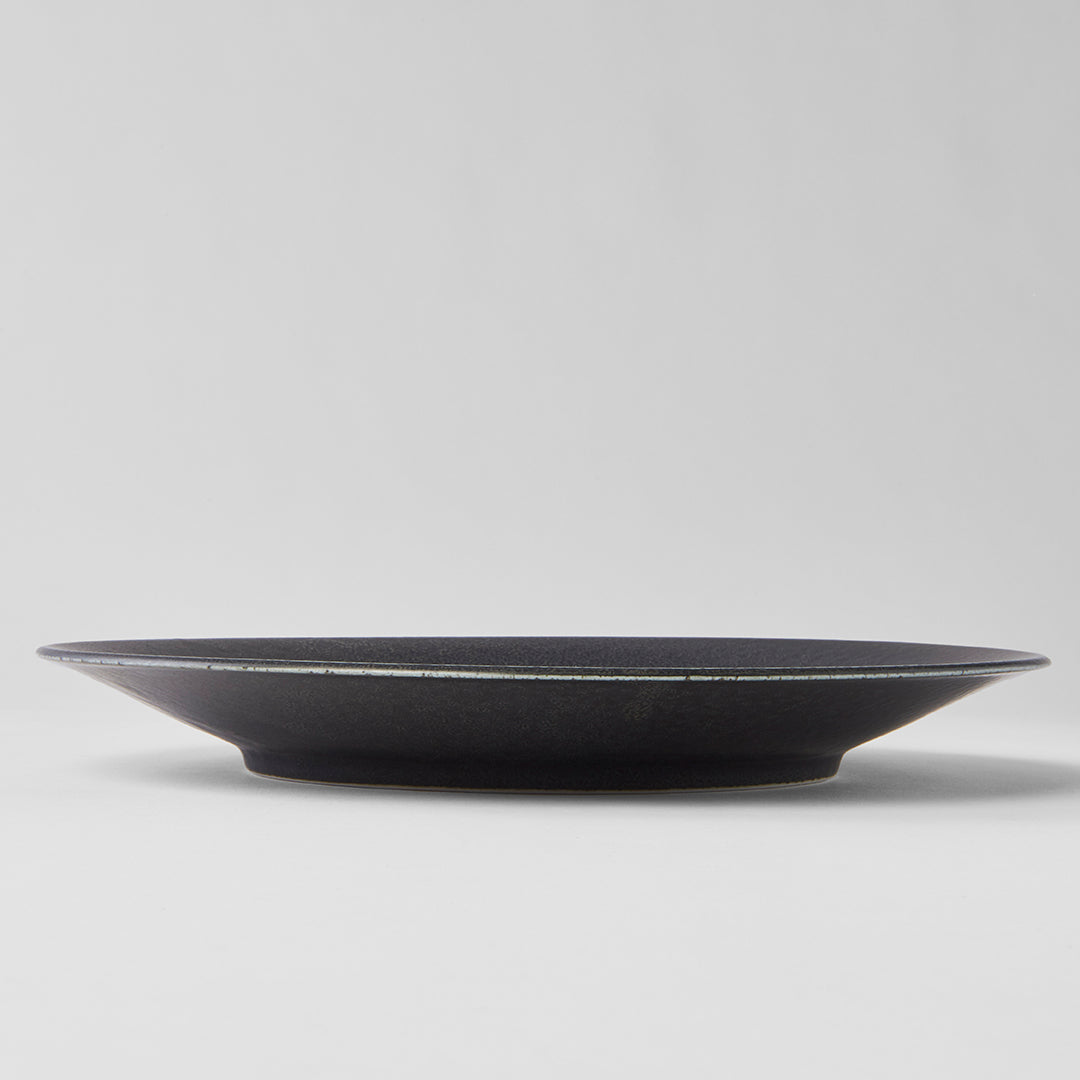Premium 28.5cm BB Black Glaze Ceramic Dinner Plate Dishwasher Microwave Safe