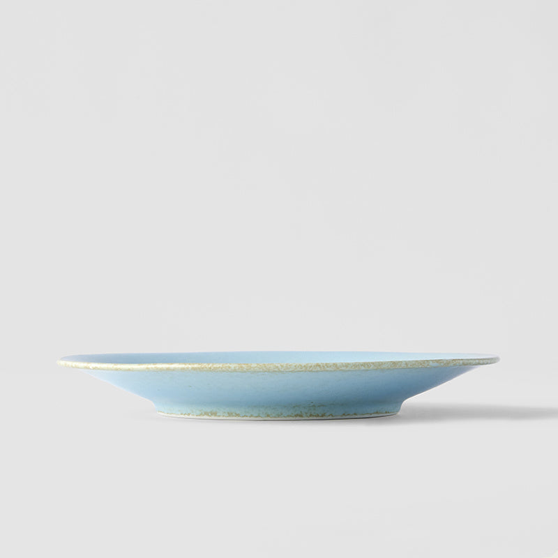 Premium Tapas Plate – Light Blue Soda Blue Glaze 17cm