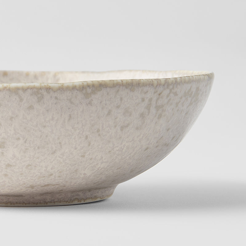 Premium Oval Bowl – Beige White Fade Glaze 16.5 x 15cm, 300ml