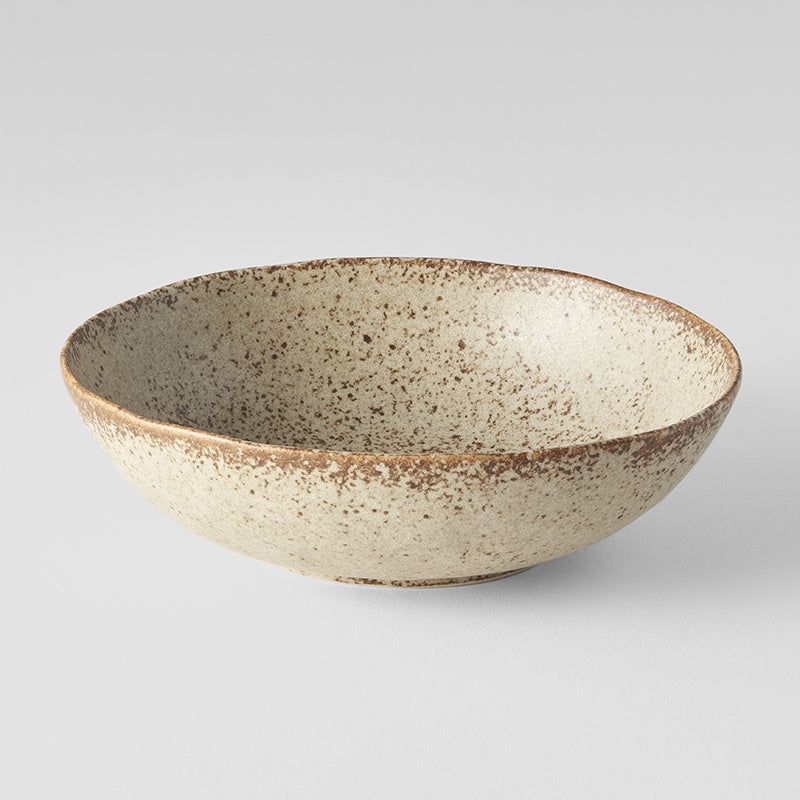 Bowl Oval 16cm Sand Fade Glaze - SuperSaverAU - view 1