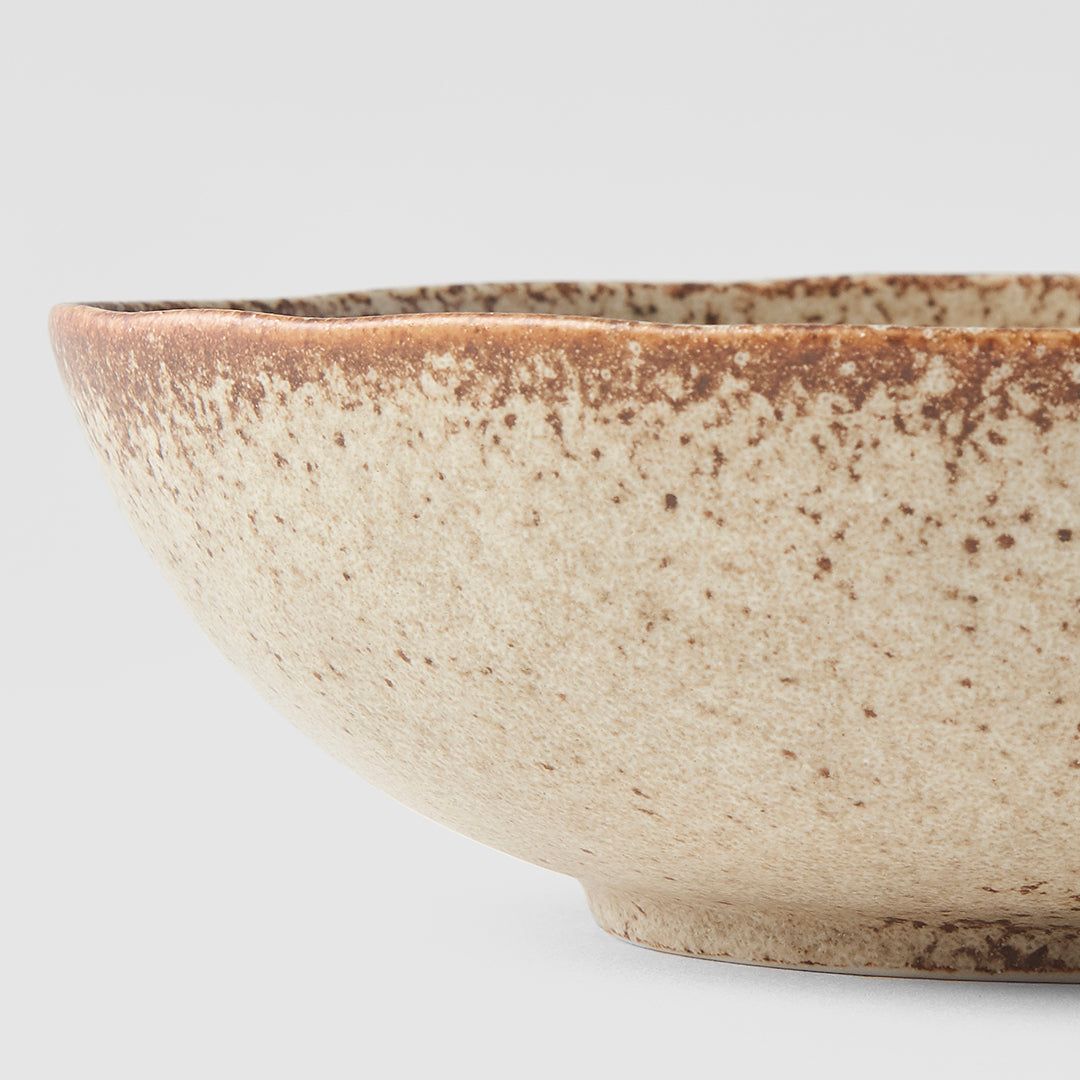 Bowl Oval 16cm Sand Fade Glaze - SuperSaverAU - view 2