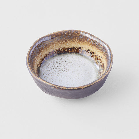 Premium 8cm Akane Grey Glaze Ceramic Sauce Dish 100ml Dishwasher Microwave Safe