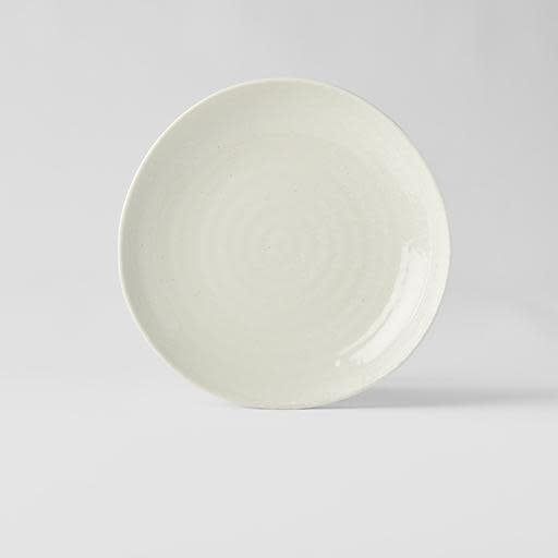 Dinner Plate Organic Shape 23cm Kanso Soft White Glaze - SuperSaverAU - view 4
