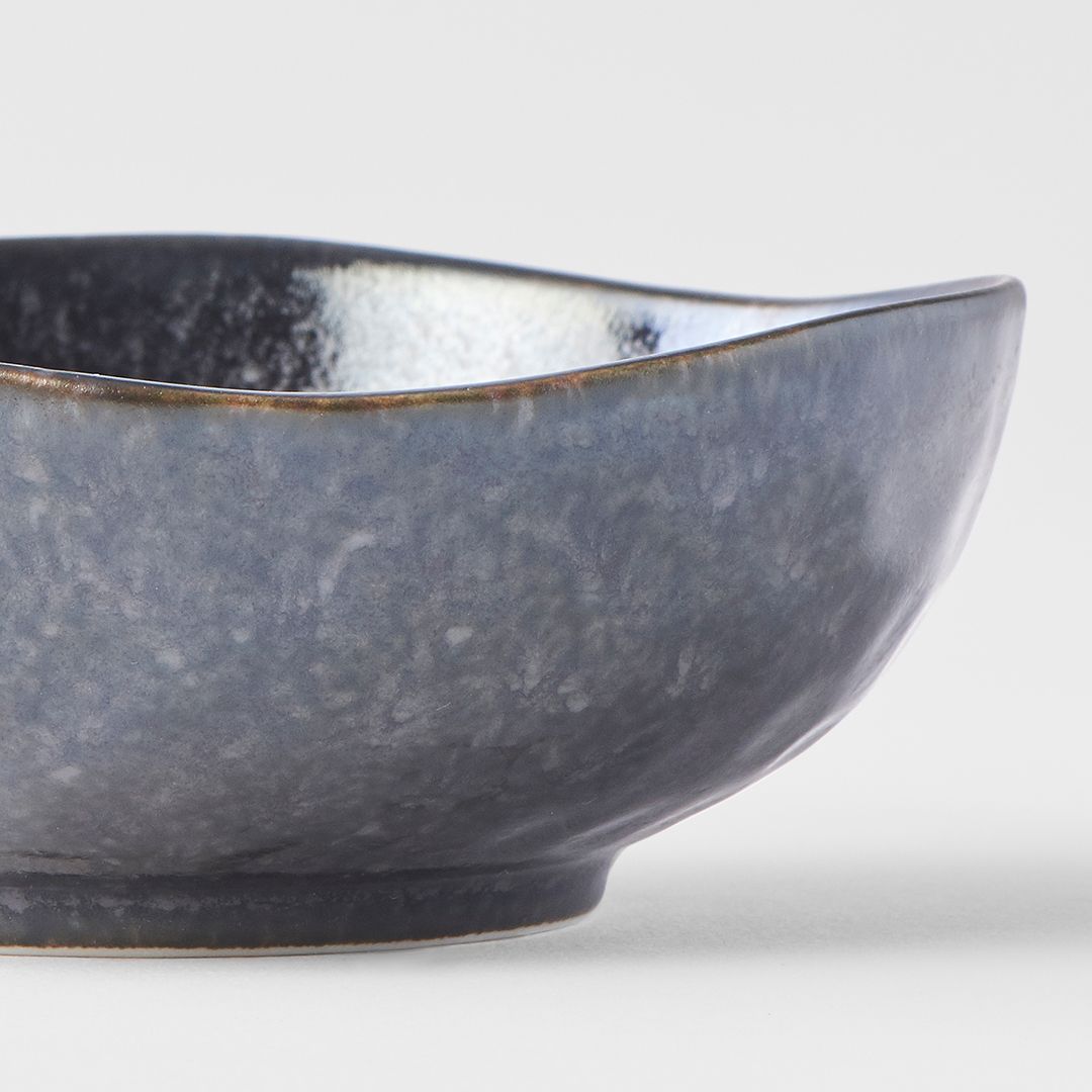 Premium 11cm Kanso Matte Black Organic Ceramic Sauce Dish 150ml
