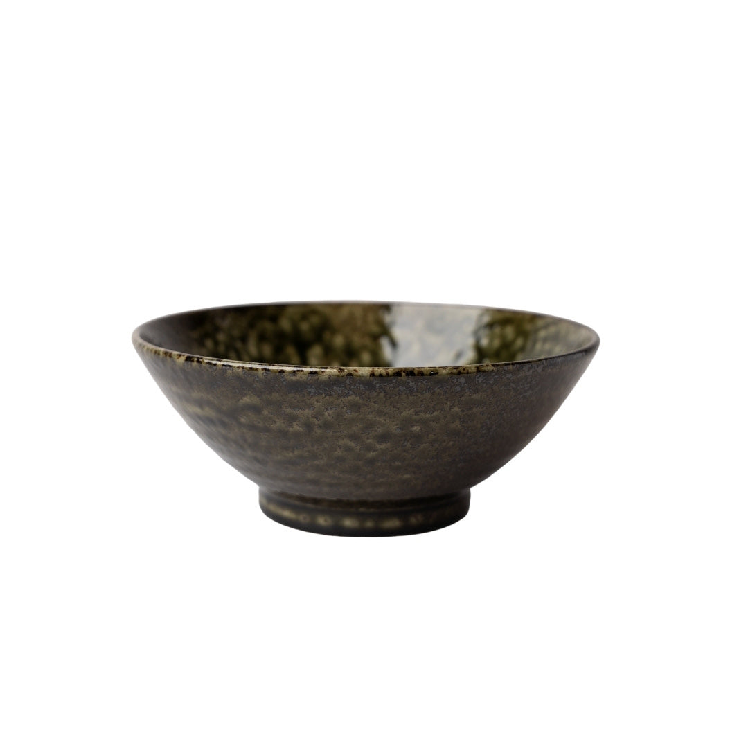 Sage Glaze 19cm V Shaped Ceramic Bowl 365ml Dishwasher Microwave Safe