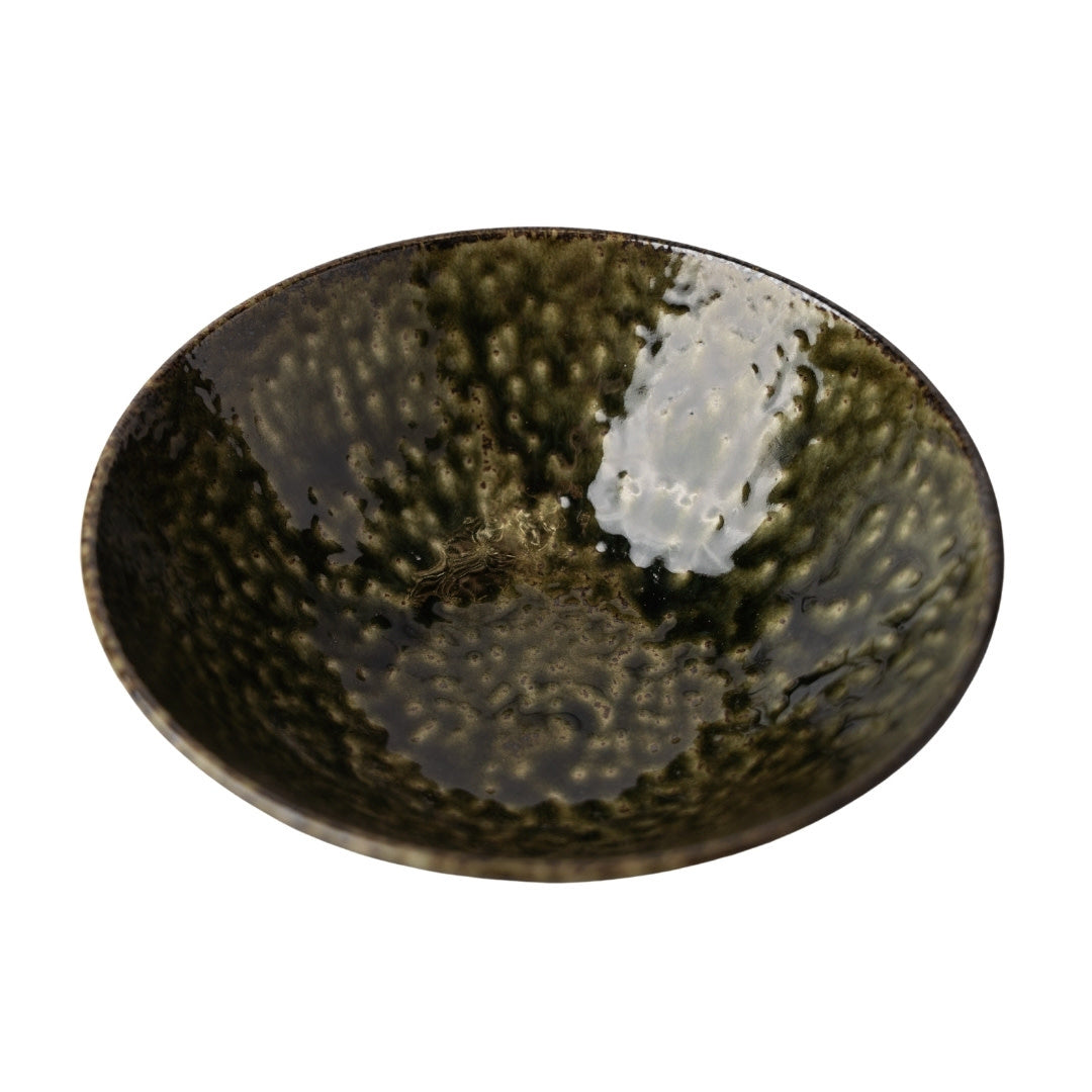 Sage Glaze 19cm V Shaped Ceramic Bowl 365ml Dishwasher Microwave Safe