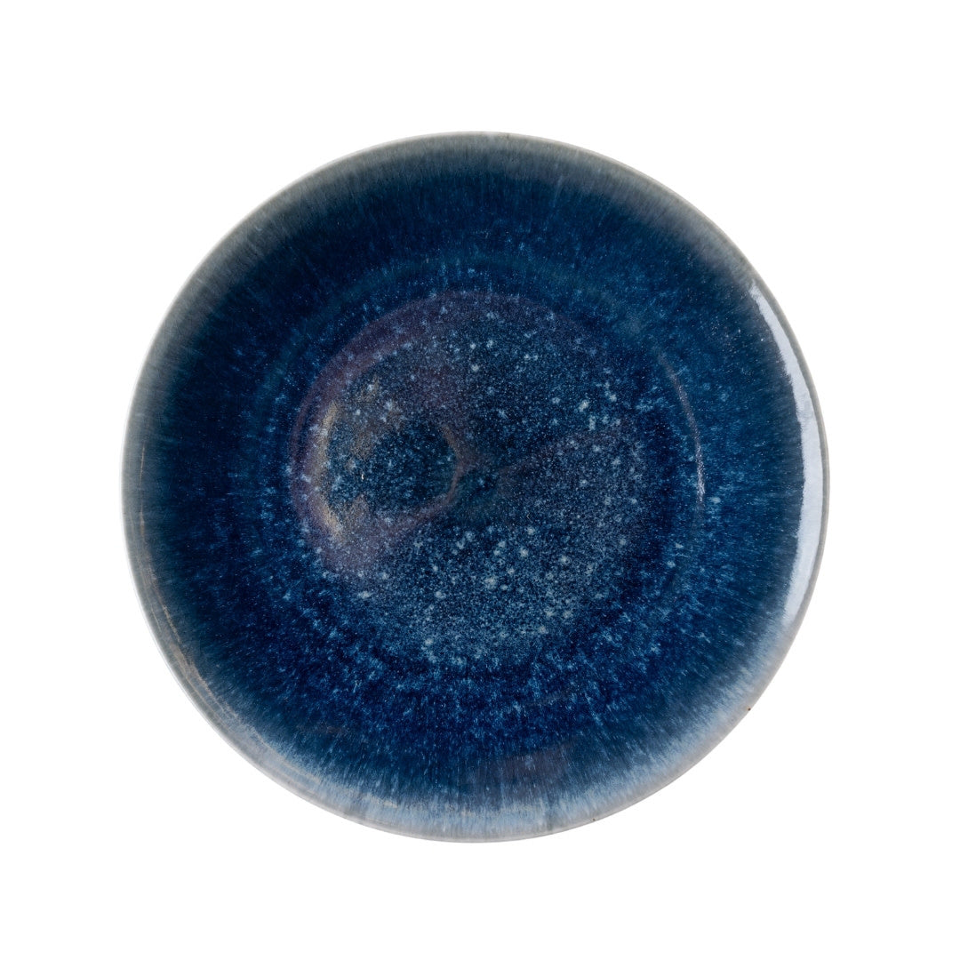 Premium Ceramic Platter – Blue Ink Glaze 28.5cm