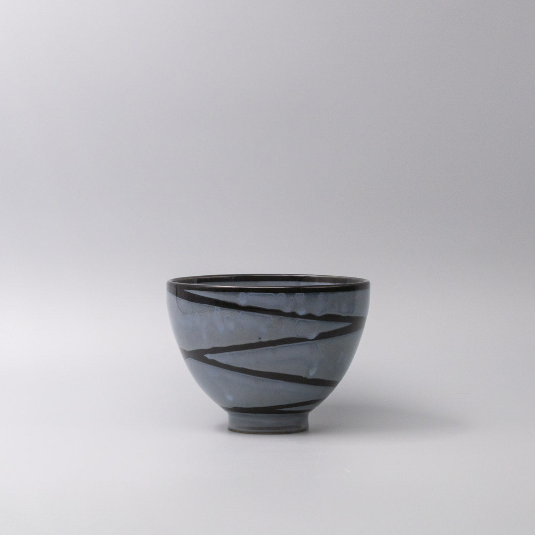 Premium Deep Bowl – Light Grey Mountain Glaze 16.5cm