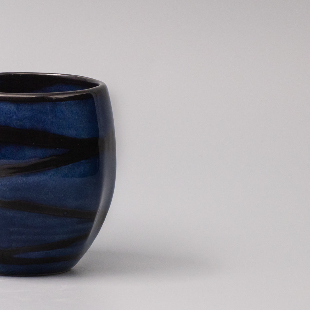 Premium 270ml Blue Mountain Glaze Sushi Mug Ceramic Cup Dishwasher Microwave Safe