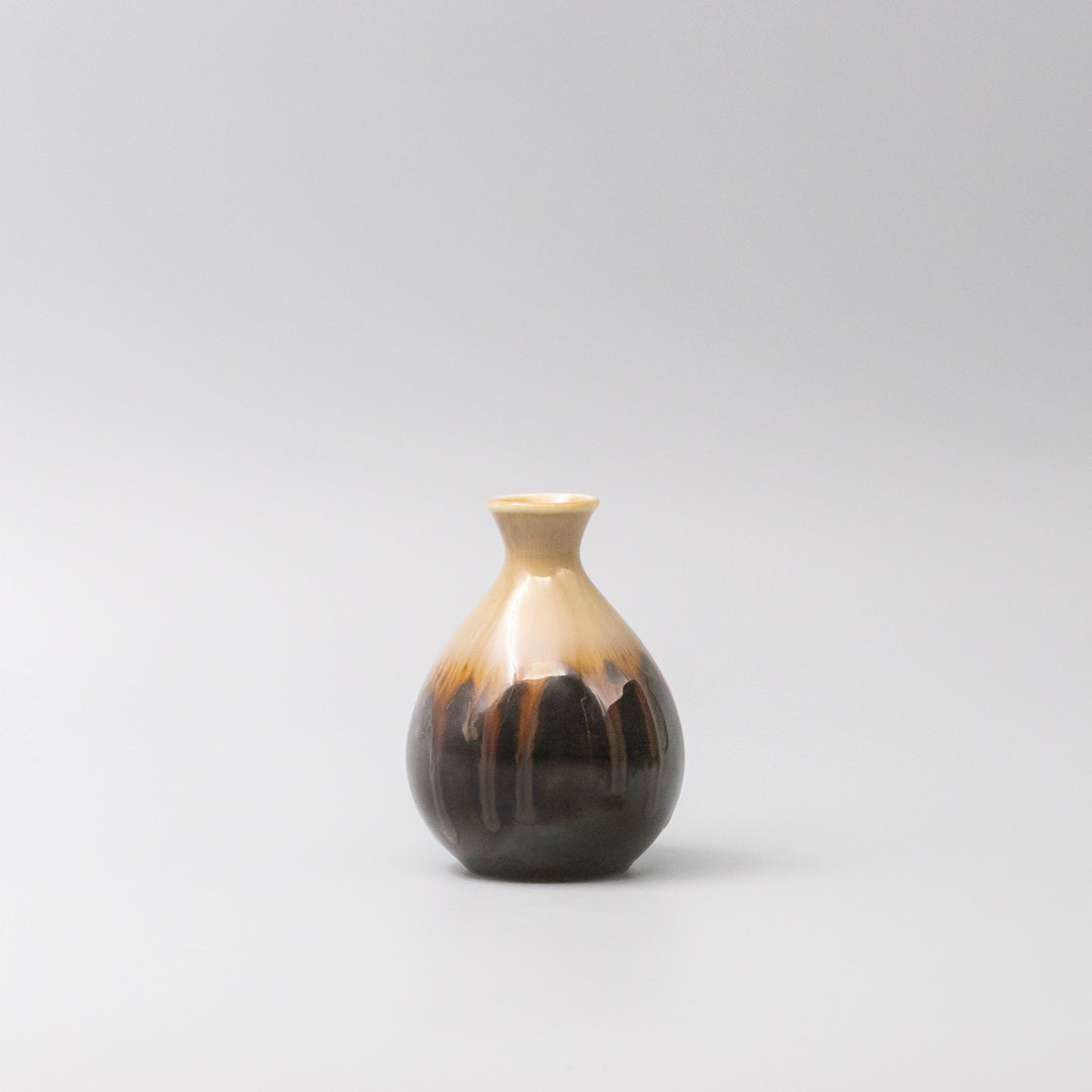 Premium 300ml Black Gloss Sunflower Drip Glaze Ceramic Sake Jug Dishwasher Microwave Safe