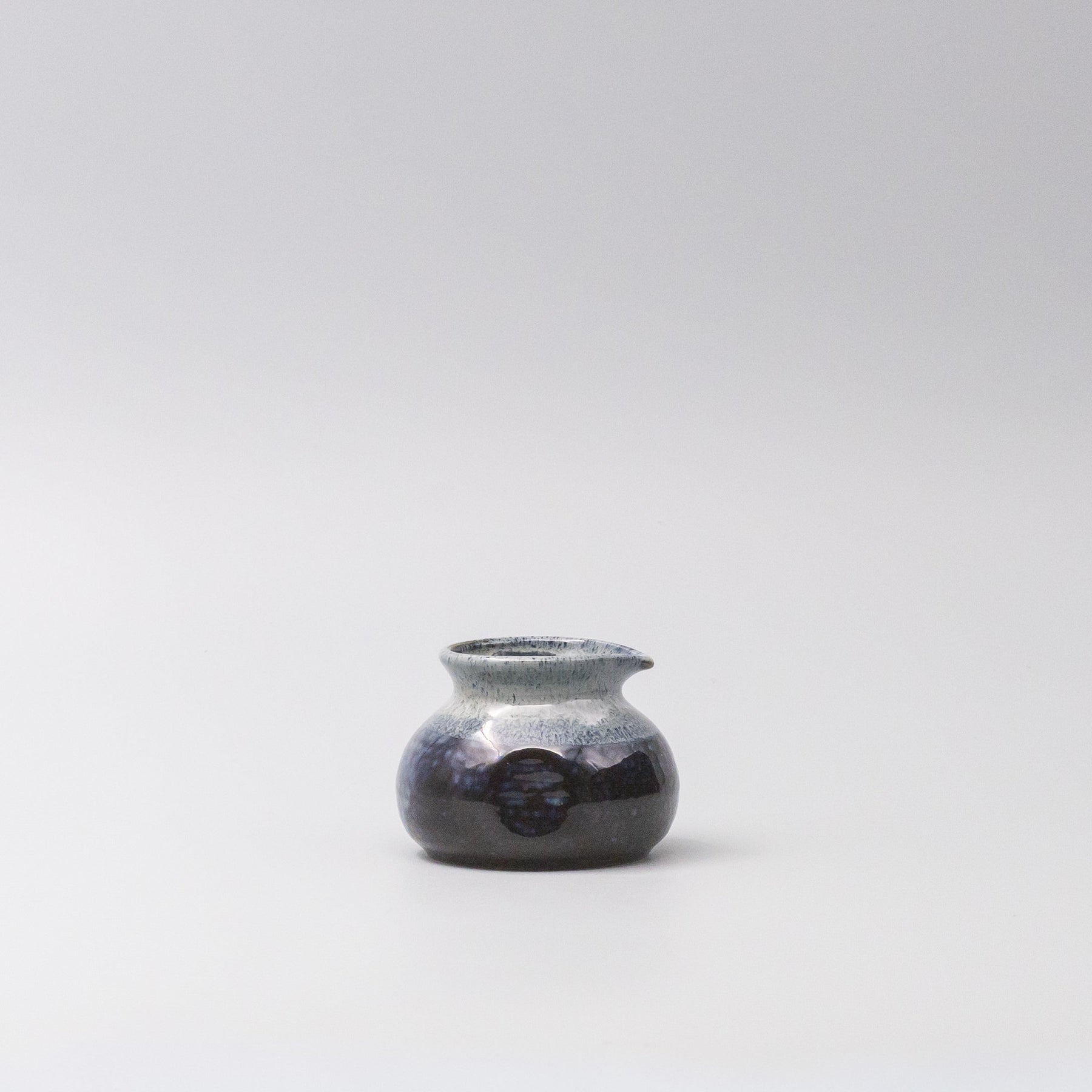 Premium Dark Blue Denim Drip Glaze Pourer 120ml Dishwasher Microwave Safe