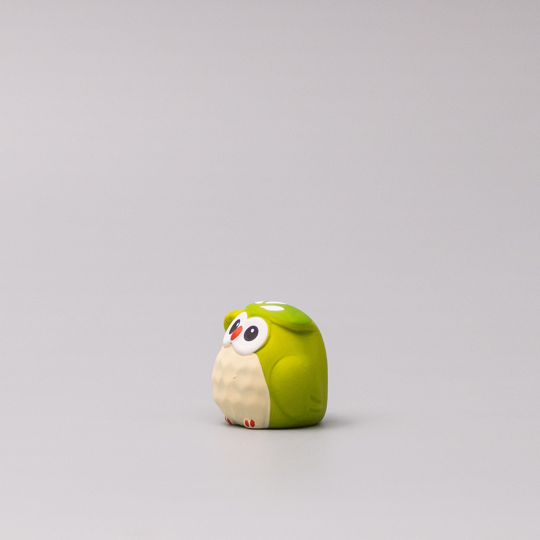 Lucky Matcha Owl Okimono Ornament Set of 15 Mini 4cm Decorations