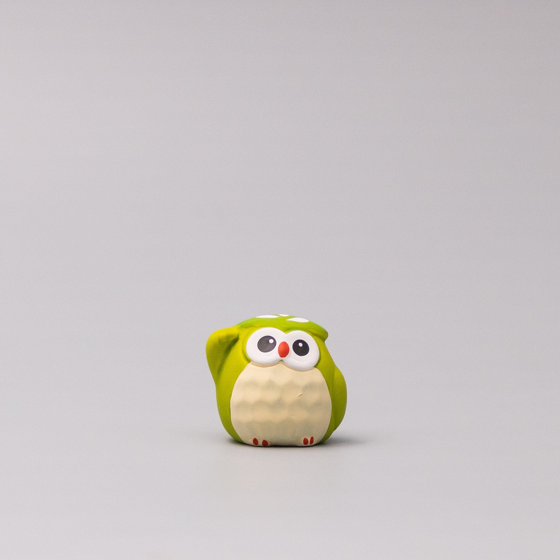 Lucky Matcha Owl Okimono Ornament Set of 15 Mini 4cm Decorations