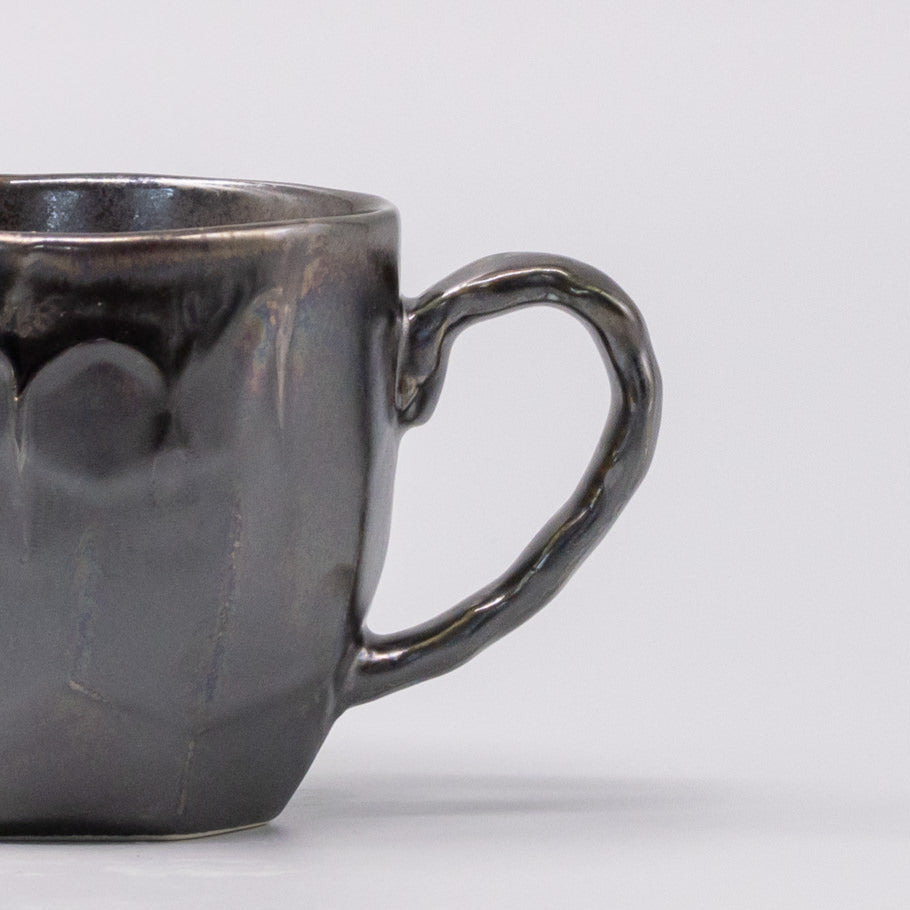 Premium 260ml Black Drip Glaze Ceramic Mug in Gift Box Dishwasher Microwave Safe