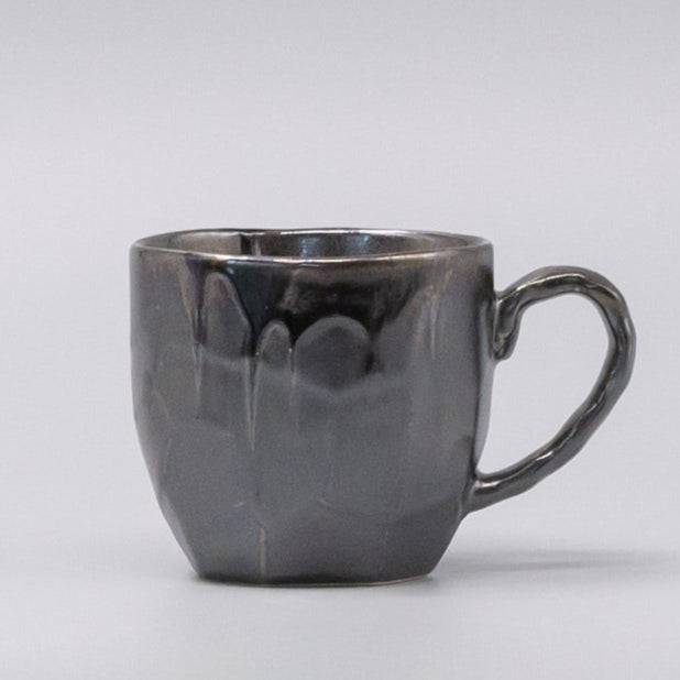 Premium 260ml Black Drip Glaze Ceramic Mug in Gift Box Dishwasher Microwave Safe