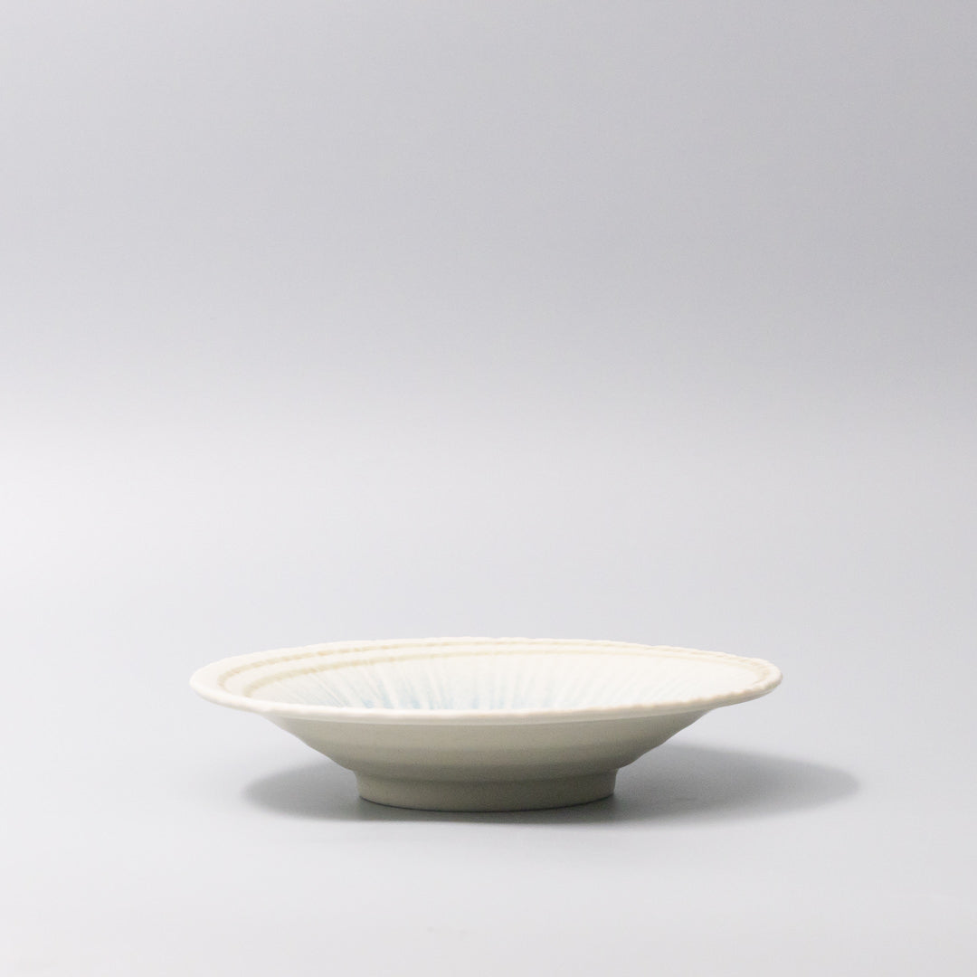 Premium Open Shallow Bowl with Okinawa Glaze - 19cm