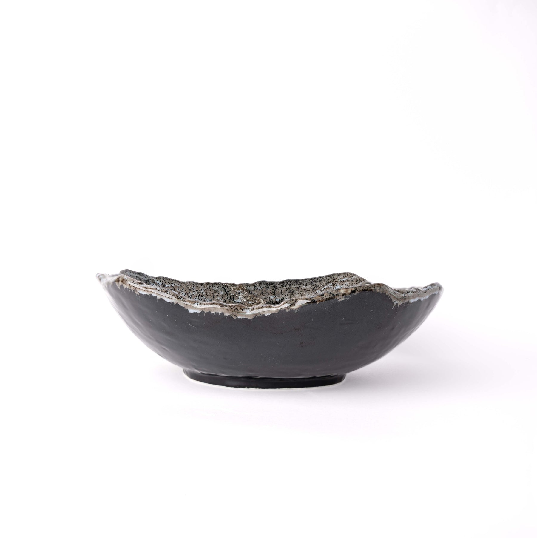 Premium Platter – Brown Shiranami Glaze 26.5 x 23.5cm